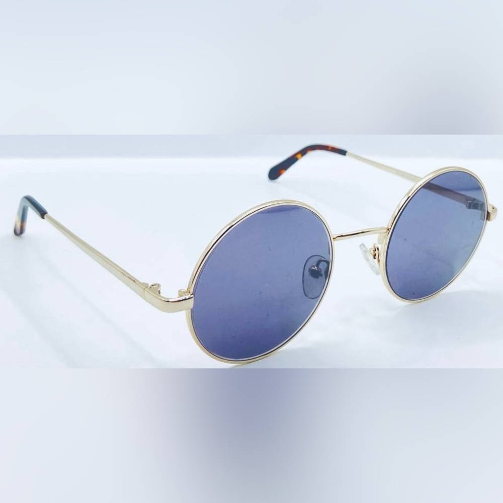 Eyebuydirect Guru Gold Oval Sunglasses Frames Only